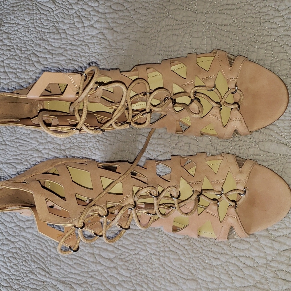 Marc Fisher Suede Paradox sandal heels